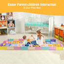 75 Pieces Baby Foam Interlocking Play Mat with Fence with Detachable Numbers by LJGDeals