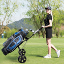 Folding 2 Wheels Push Pull Golf Cart Trolley with Scoreboard by LJGDeals