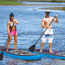 11 Feet Inflatable Stand Up Paddle Board Surfboard with Bag Aluminum Paddle Pump