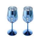 Crystal Christmas Tree Stemmed Wine & Water Glasses - Set of 2
