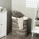 Handwoven Laundry Hamper Basket with 2 Removable Liner Bags by LJGDeals