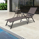 Adjustable Chaise Lounge Chair with 5 Reclining Positions by DirectDeals