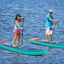 10 Feet Inflatable Stand Up Paddle Board with Backpack Leash Aluminum Paddle by LJGDeals
