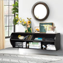 48.5 Inch 2 Tier Modern Wall Mounted Hanging Floating Shelf by LJGDeals