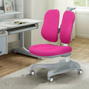 Adjustable Height Student Chair with Sit-Brake Casters and Lumbar Support for Home and School by LJGDeals