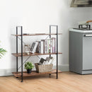 3/5 Tiers Industrial Bookcase with Metal Frame for Home Office-3 by LJGDeals
