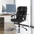 Big and Tall Adjustable High Back Leather Executive Computer Desk Chair by LJGDeals