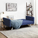 3 Seat Convertible Linen Fabric Futon Sofa with USB and Power Strip by LJGDeals
