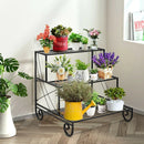 3 Tier Outdoor Metal Garden Planter Holder Shelf by LJGDeals