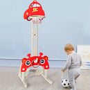 3-in-1 Basketball Hoop for Kids Adjustable Height Playset with Balls-Red by LJGDeals