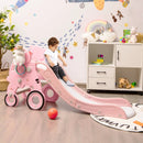 4-in-1 Foldable Baby Slide Toddler Climber Slide PlaySet with Ball by LJGDeals