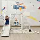 6 in 1 Toddler Slide and Swing Set with Ball Games by LJGDeals