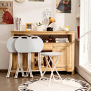Set of 4 18 Inch Collapsible Round Stools with Handle by LJGDeals