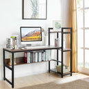 59-Inch Computer Desk Home Office Workstation 4-Tier Storage Shelves by LJGDeals
