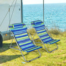 Portable Beach Chair Set of 2 with Headrest by LJGDeals
