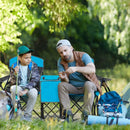 Portable Folding Camping Canopy Chairs with Cup Holder by LJGDeals