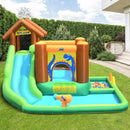 Inflatable Waterslide Bounce House Climbing Wall Ball Pit with Blower by LJGDeals