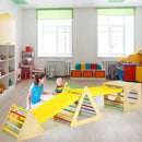 5 in 1 Kids Triangle Climber Play Gym Set with 2 Ramps by LJGDeals