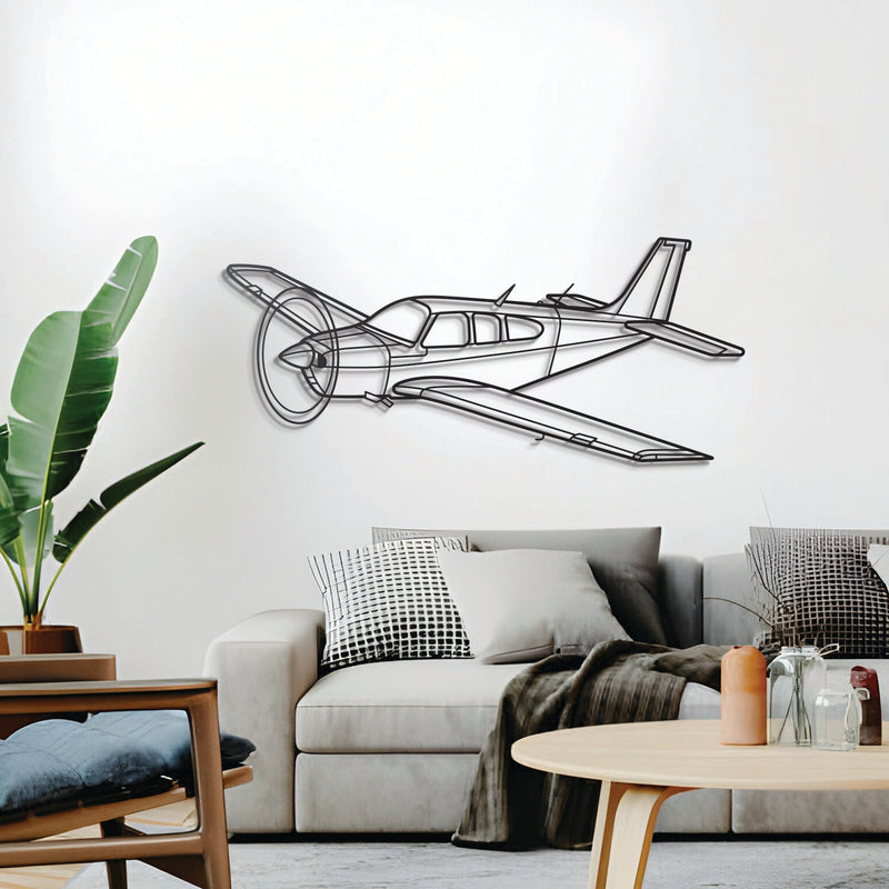 Bonanza F33C Angle Metal Aircraft Wall Art - NCP0369