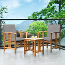 3PC Solid Wood Outdoor Patio Sofa Furniture Set by LJGDeals