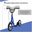Height Adjustable Kid Kick Scooter with 12 Inch Air Filled Wheel by LJGDeals