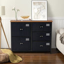 5-Drawer Storage Dresser for Bedroom Closet Entryway-Black by LJGDeals