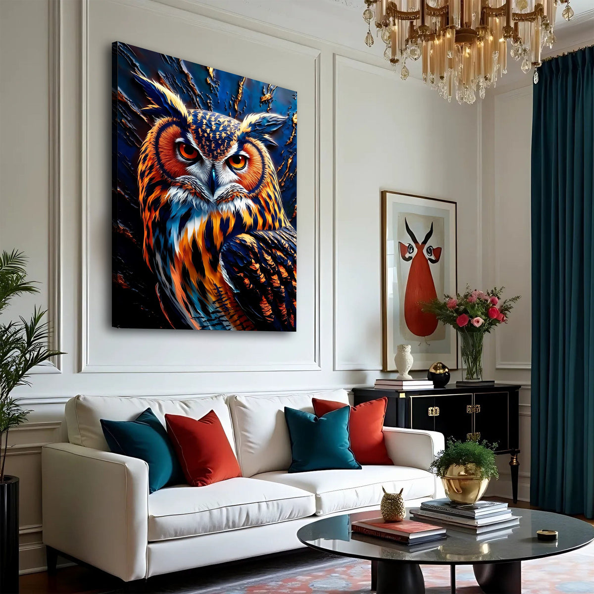 Abstract Owl Wall Art, photo 3 of 10