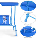Outdoor Kids Patio Swing Bench with Canopy 2 Seats by LJGDeals