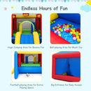 7-in-1 Kids Inflatable Bounce House with Ocean Balls and 480W Blower by LJGDeals