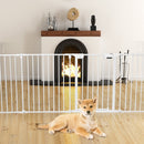 Adjustable  Panel Baby Safe Metal Gate Play Yard-White