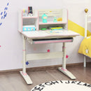 Kids Multifunctional Writing Desk with Tilt Desktop and Book Shelf by LJGDeals