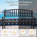 50 Inch Patio Garden Bench Loveseats for Outdoor by LJGDeals