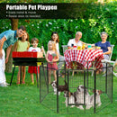 8 Metal Panel Heavy Duty Pet Playpen Dog Fence with Door by LJGDeals