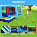 Inflatable Jumping Castle Bounce House with Dual Slides without Blower by LJGDeals