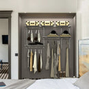 Custom Closet Organizer Kit 3 to 5 Feet Wall-Mounted Closet System with Hang Rod by LJGDeals