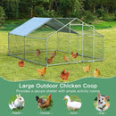 Large Walk in Shade Cage Chicken Coop with Roof Cover by LJGDeals
