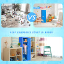 48 Inch Kid Safe Storage Children Single Tier Metal Locker-Blue