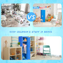 48 Inch Kid Safe Storage Children Single Tier Metal Locker-Blue by LJGDeals