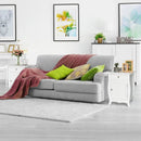 Wooden Accent End Table with Drawer Storage Cabinet Nightstand-White by DirectDeals