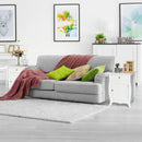 Wooden Accent End Table with Drawer Storage Cabinet Nightstand-White by LJGDeals