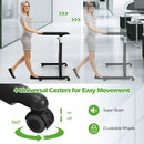 Height Adjustable Computer Desk Sit to Stand Rolling by LJGDeals