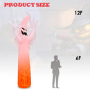 12 Feet Halloween Inflatable Decoration with Built-in LED Lights by LJGDeals