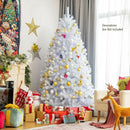 8 Feet Artificial Christmas Tree with 1636 Iridescent Branch Tips by LJGDeals