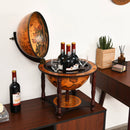 23 Inch Globe Wine Bar Stand for Dining Room and Living Room-Coffee by LJGDeals