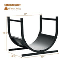 17 Inch U-Shaped Firewood Rack Steel by LJGDeals