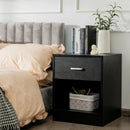 Modern Nightstand with Storage Drawer and Cabinet by LJGDeals