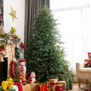 7 Feet Artificial Christmas Tree with 1260 Mixed PE and PVC Tips by LJGDeals