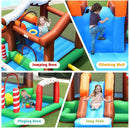 Outdoor Indoor Inflatable Kids Bounce House with 480W Air Blower by LJGDeals
