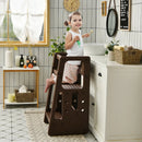 Kids Kitchen Step Stool with Double Safety Rails by LJGDeals