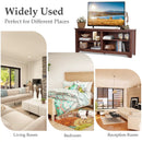 58 Inch Wood TV Stand for TVs up to 65 Inches with 4 Open Storage Shelves by LJGDeals